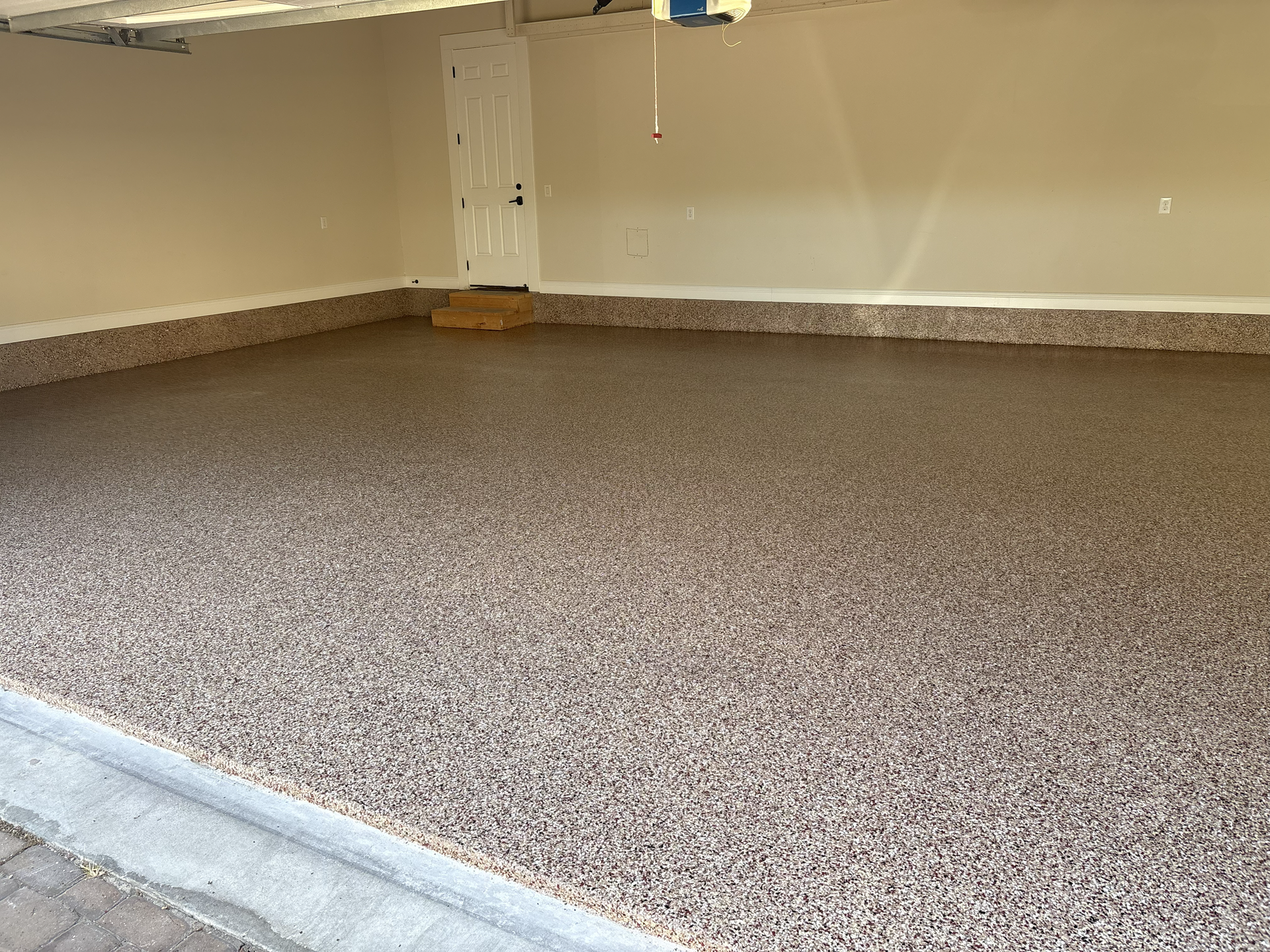 Epoxy flooring in a finished garage about us